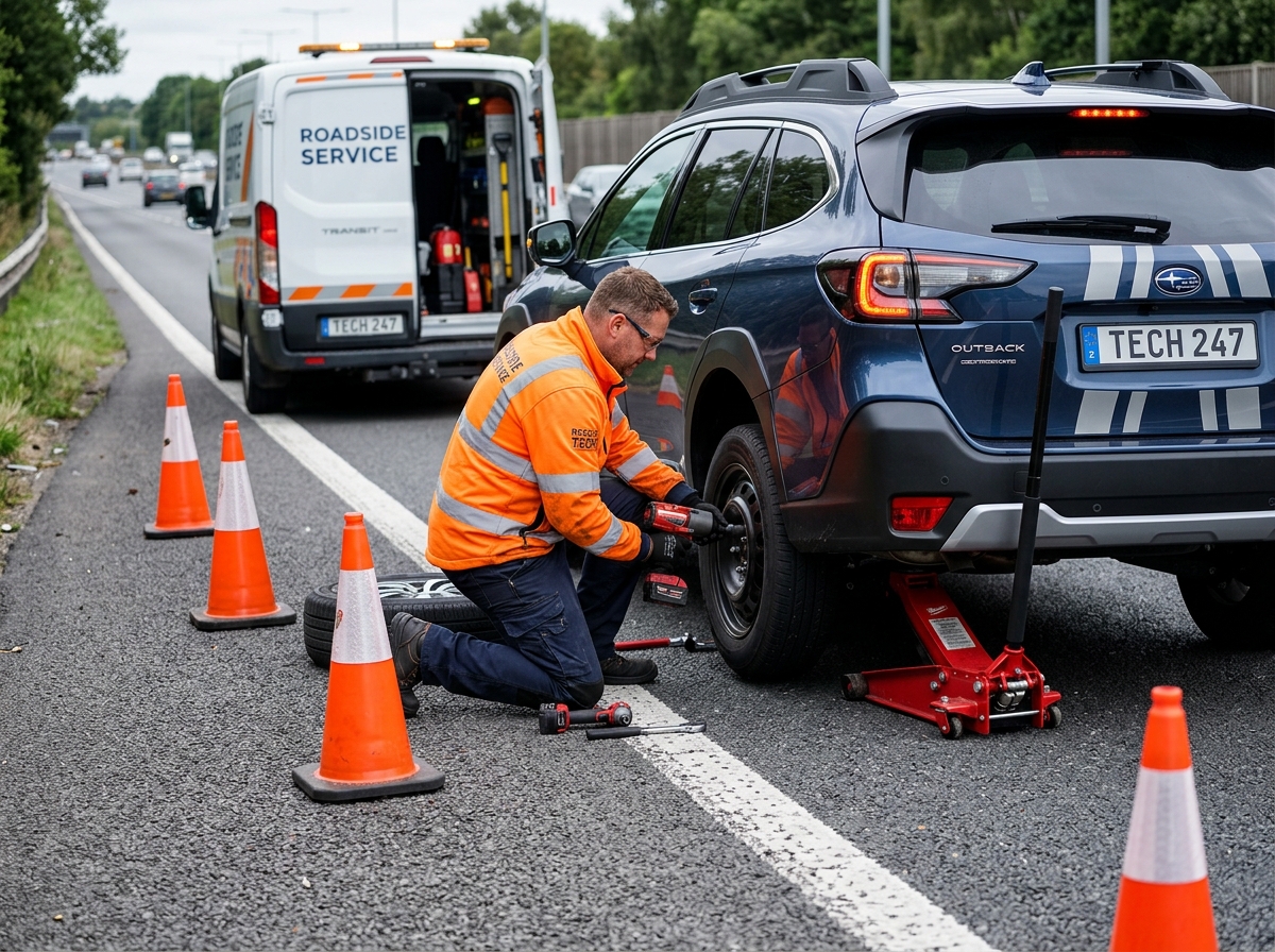 Flat Tire Change and Spare Mounting Las Vegas
